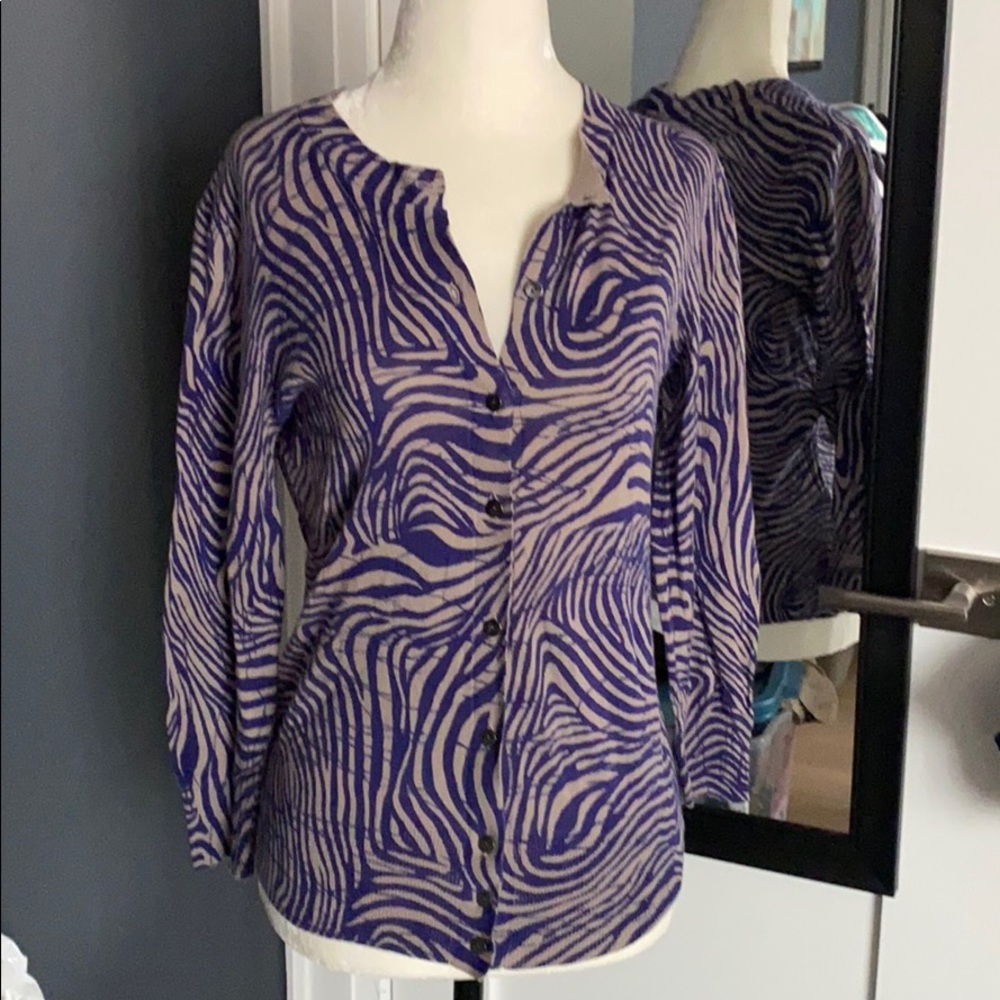 LOFT by Ann Taylor 100% Cotton Cardigan Size Small